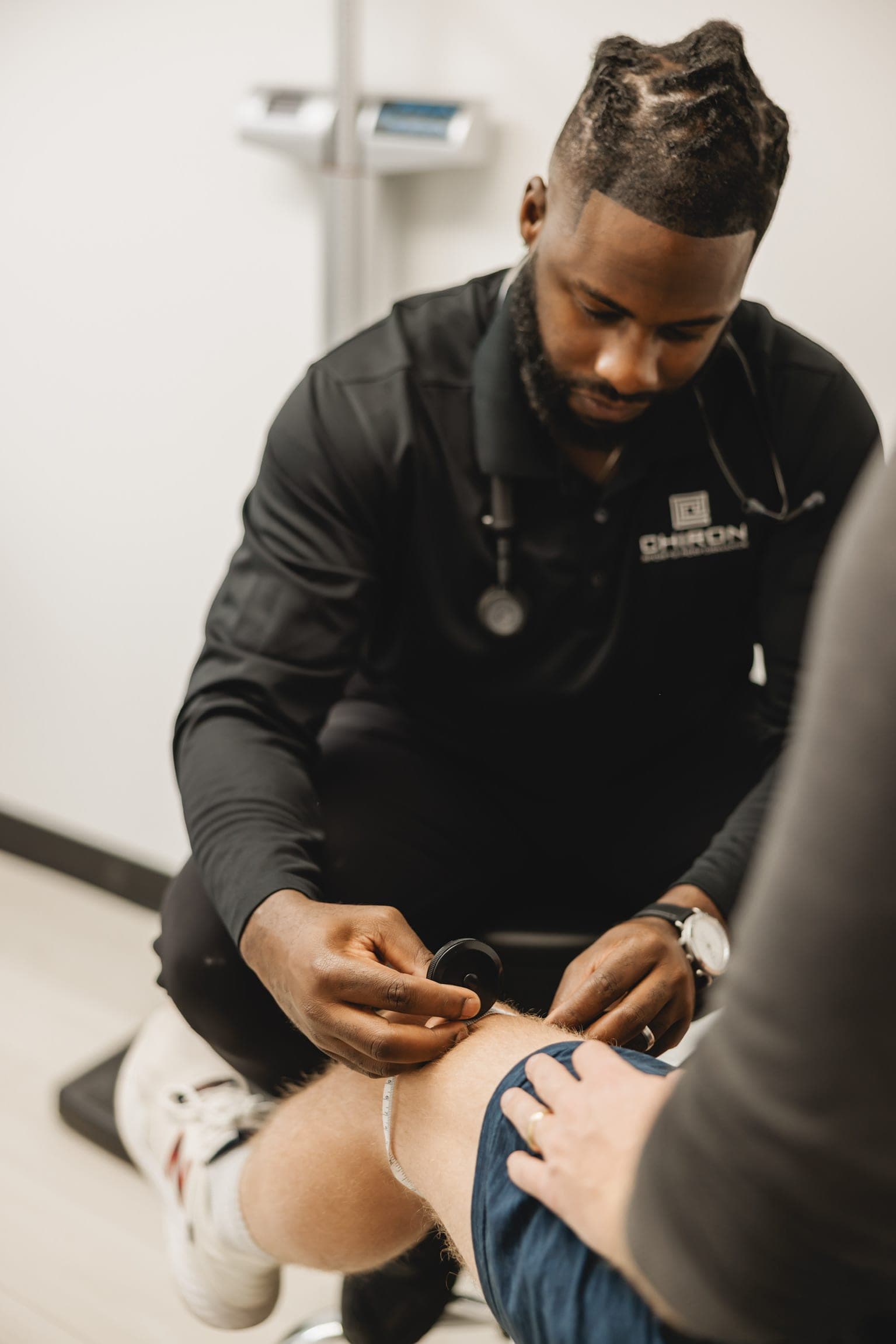 Physician-led clinical evaluation at Chiron Sports Performance